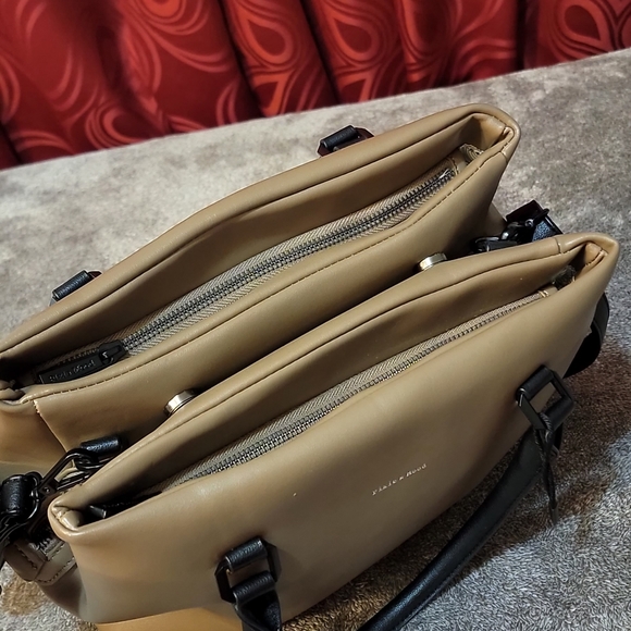 🔥Hot Sale🔥Pixie Mood Taupe Handbag With Cross Body Strap |Like New| - Picture 13 of 16